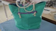 Nouveaute Shanti sac corde turquoise Nouveaute Shanti sac corde turquoise