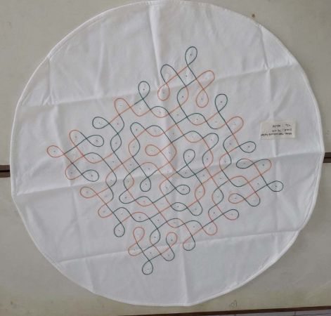 kolam bicolore