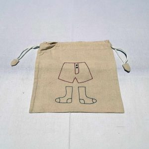Sac lingerie homme Broderie main
