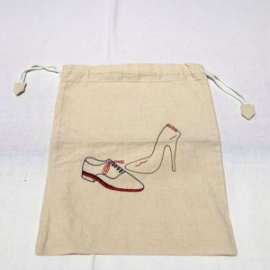 Sac chaussures Broderie main